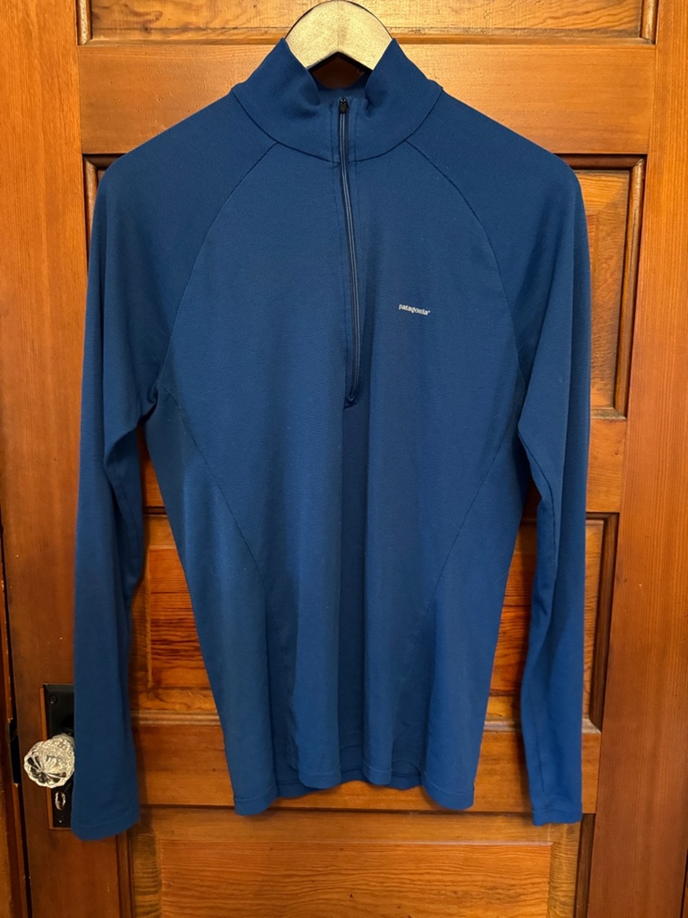 Patagonia Capilene Lightweight Zip Neck Pullover Blue Medium
